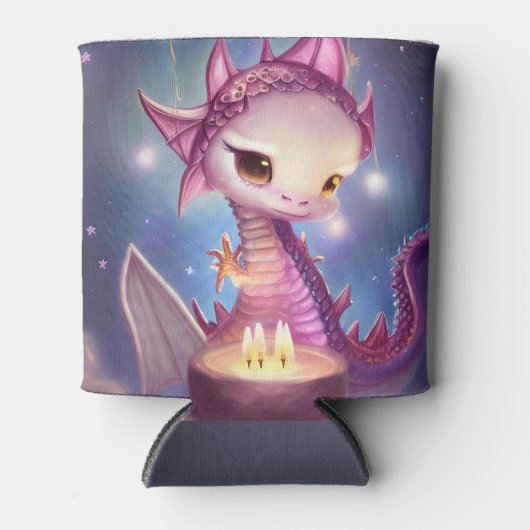 Cute Birthday Dargon Blikjeskoeler (Voorkant)