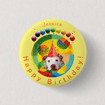 Cute Birthday Dog (gepersonaliseerd)