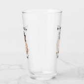 Cute Birthday Dog Glass Glas (Rechts)