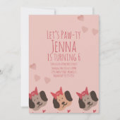 Cute Birthday Dogs Party Valentijnse Kaart (Voorkant)