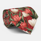 Cute Birthday Gifts For Him Tulip Flower Stropdas (Opgerold)