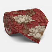 Cute Birthday Gifts For Husband Peonies Stropdas (Opgerold)