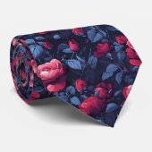 Cute Birthday Gifts For Husband Rose Flower Stropdas (Opgerold)