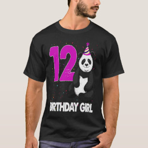 Cute Birthday Girl 12 Panda Funny Beer T - shirts