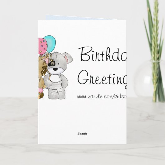 Cute Birthday Kaart (Achterkant)