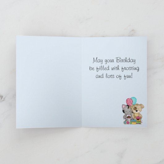 Cute Birthday Kaart (Binnen)