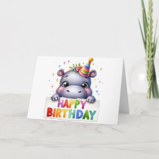 Cute Birthday-kaart Kaart (Voorkant)