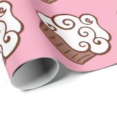 Cute Birthday Kinder Cupcakes Gift Wrapping Paper Cadeaupapier (Rol Hoek)
