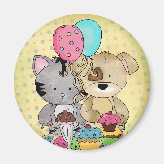 Cute Birthday Magneet (Voorkant)