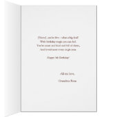 Cute Birthday MIlestone Card Great Granddaughter (Binnen (Rechts))