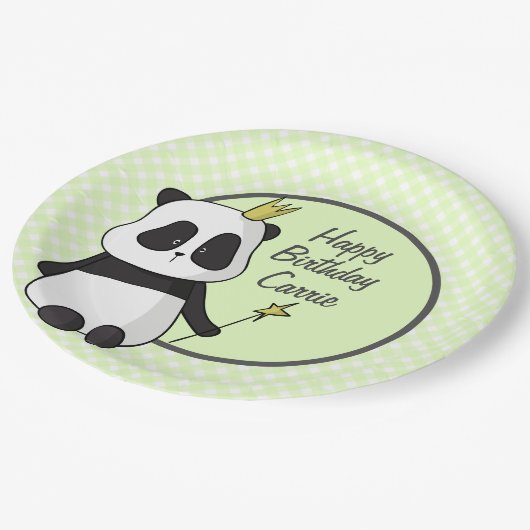 Cute Birthday Panda Paper Bord (Gekanteld)