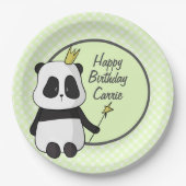 Cute Birthday Panda Paper Bord (Voorkant)