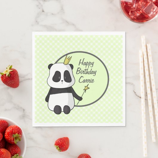 Cute Birthday Panda Servet (Insitu)