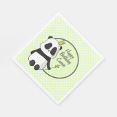 Cute Birthday Panda Servet (Hoek)