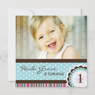 Cute Birthday Party Invitation Kaart