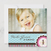 Cute Birthday Party Invitation Kaart (Voorkant)