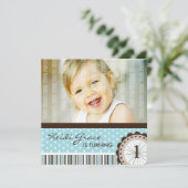 Cute Birthday Party Invitation Kaart (Staand voorkant)