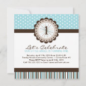 Cute Birthday Party Invitation Kaart (Achterkant)