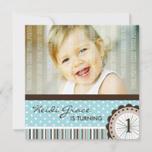 Cute Birthday Party Invitation Kaart