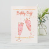 cute BIRTHDAY PARTY INVITE Kaart (Staand voorkant)