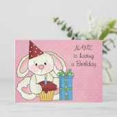Cute Birthday Party Kaart (Staand voorkant)