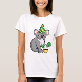 Cute Birthday Party Koala met Cupcake-Shirt T-shirt