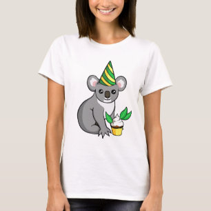 Cute Birthday Party Koala met Cupcake-Shirt T-shirt