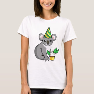 Cute Birthday Party Koala met Cupcake-Shirt T-shirt