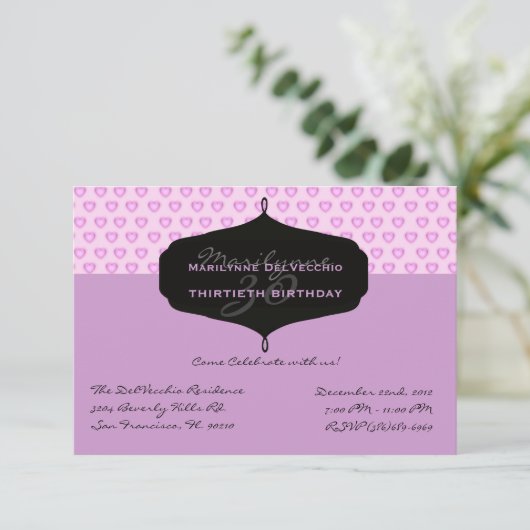 CUTE Birthday Party nodigt uit Kaart (Staand voorkant)