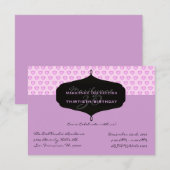 CUTE Birthday Party nodigt uit Kaart (Voorkant / Achterkant)