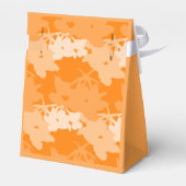 Cute Birthday Party Oranje Monarch Butterfliy Pair Bedankdoosjes (Achterkant)