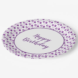 Cute Birthday Polka-Dot Papieren Bordje