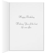 Cute Birthday Princess met Flowers op Light Pink (Binnen (Rechts))