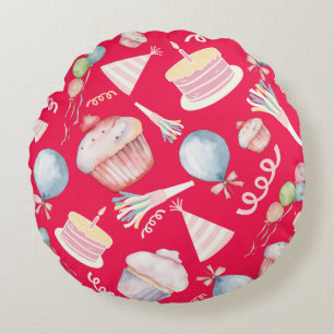 Cute Birthday Rond Kussen