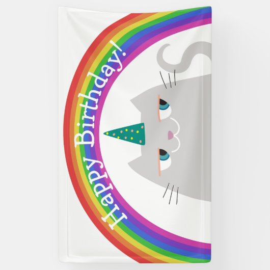 Cute Birthday Spandoek (Verticaal)