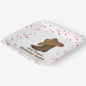 Cute Birthday Whimsical Cowboy Rodeo Simple Papieren Bordje (Gebogen)