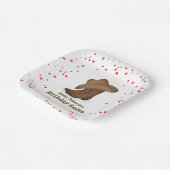 Cute Birthday Whimsical Cowboy Rodeo Simple Papieren Bordje (Gebogen)