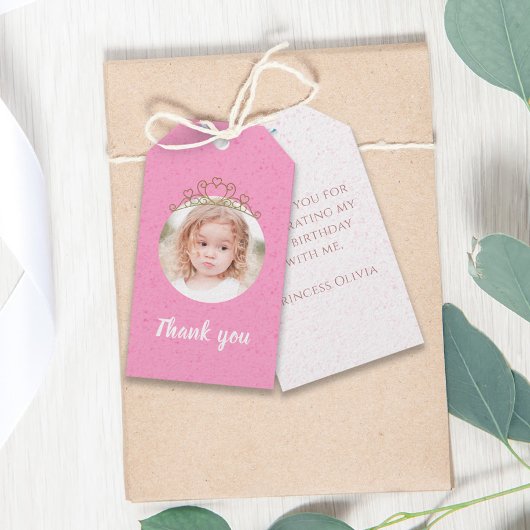 Cute Birthday Whimsical Princess Cute Tiara Foto Cadeaulabel