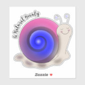 Cute Bisexual Pride Snail Sticker (Vel)