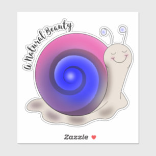 Cute Bisexual Pride Snail Sticker