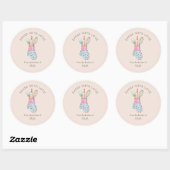 Cute "Bked with love" Ronde Sticker (Vel)