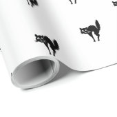 Cute black-and-white-kattencadeau cadeaupapier (Rol Hoek)