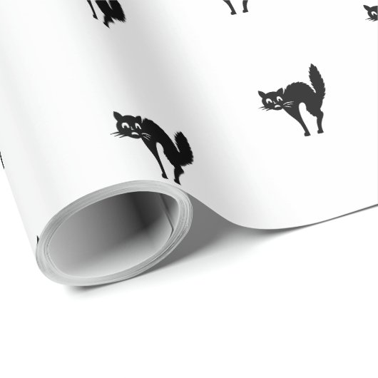 Cute black-and-white-kattencadeau cadeaupapier (Rol Hoek)