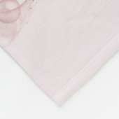 Cute Black Baby Unicorn en Hearts Fleece Deken (Hoek)