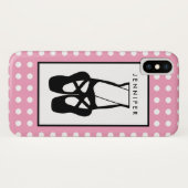 Cute Black Ballet Slippers En Pointe Case-Mate iPhone Case (Achterkant (horizontaal))