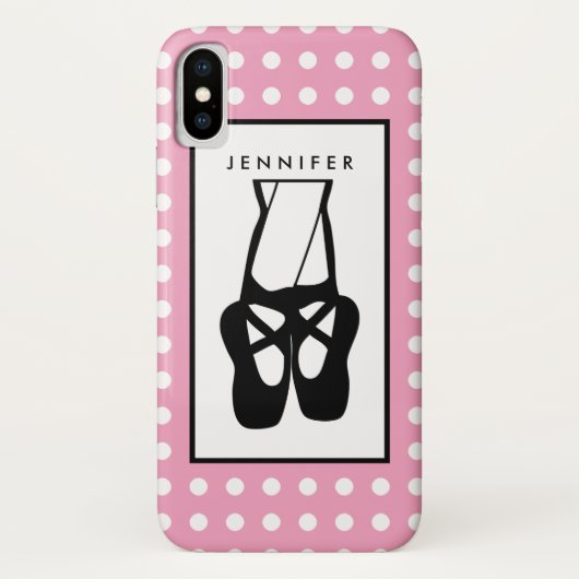 Cute Black Ballet Slippers En Pointe Case-Mate iPhone Case (Achterkant)