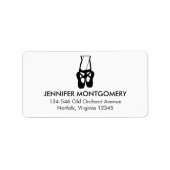 Cute Black Ballet Slippers En Pointe Etiket (Voorkant)