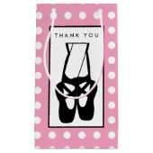 Cute Black Ballet Slippers En Pointe Klein Cadeauzakje (Voorkant)