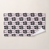 Cute Black Ballet Slippers En Pointe Patroon Bad Handdoek (Handdoek)