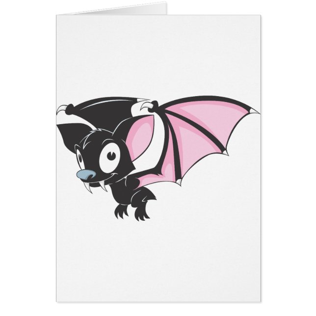 Cute Black Bat Vampire Cartoon Shirt (Voorkant)